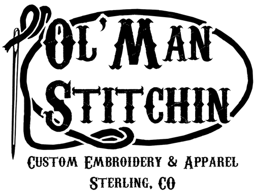 Ol'man Stitchin Embroidery and Hats